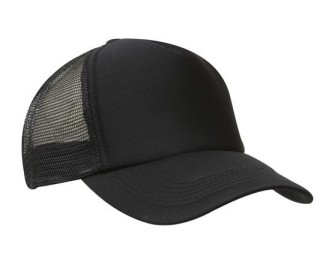 Truckers Mesh Cap-Black:Black